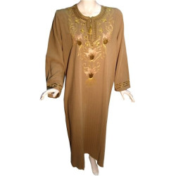 Robe Leyla couleur brun tanné (Taille XL)