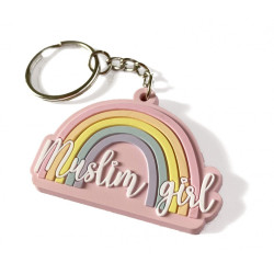 Porte-clé plastique souple "Muslim girl"