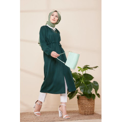 Cardigan pour femmes (Boutique Vêtement Hijab en Ligne France) - Couleur vert émeraude
