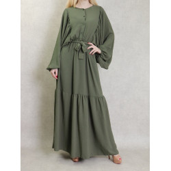 Robe long and wide trend for women-Color khaki