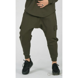 Sarouel Jogging Qaba'il : Pantalon Sniper - Couleur Kaki