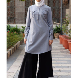 Tunique - Tunic Shirt with Pockets [wB8031]