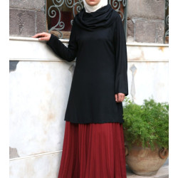 Tunic - Cowl Neck Trapeze Top [wB9061]