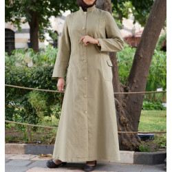 Manteau jilbab col mao - Mandarin Collar Coat