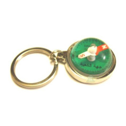 Boussole porte-clés métallique sous forme de boule