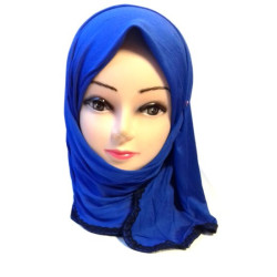Shawls with lace embroidery at the end (different colors available)