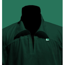 qamis noir manches longues avec col (qamis fashion - Taille XL)