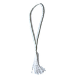 Sabha (Chapelet) 99 perles de couleur Blanc