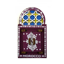 Magnet artisanal fenêtre traditionnelle architecture marocaine