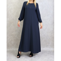 Long loose navy blue dress - Brand Amelis Paris
