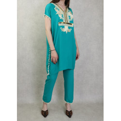 Jabador with embroidery for women-Two tunic pieces and pants (Several colors available)