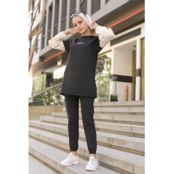 Ensemble survêtement femme avec sweat-shirt et jogger (Grandes tailles disponibles) -...