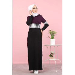Robe moderne décontractée à capuche pour femme (Mode islamique et Sport-Wear) - Couleur...