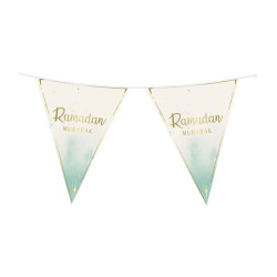 Drapeaux Ramadan Mubarak - 5 mètres (Fanions)