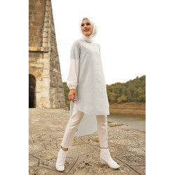 Woman's striped tunic (Hijab Hold) - mint color