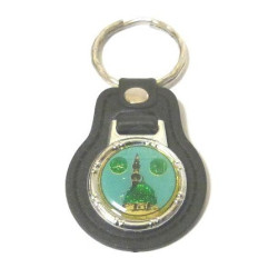 Porte-clés en forme de médaillon portant une représentation de la mosquée du prophète...