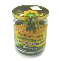 Bonbons Miel eucalyptus et graine de Nigelle (Habba Sawda) - Pot en verre de 150 gr