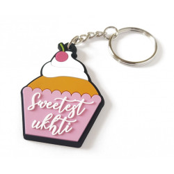 Porte-clé plastique souple Sweetest ukhti - La plus douce des sœurs - أحلى أخت