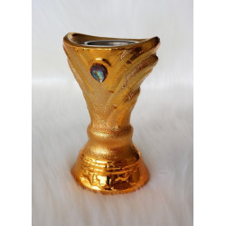 Petit encensoir en porcelaine pas cher doré avec diamant