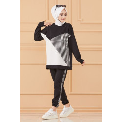 Survêtement original ample bicolore (Tenue Décontractée et Sport pour Hijab) - Couleur...