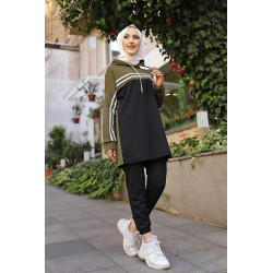 Survêtement femme (Boutique Vêtement Décontracté et Sport pour Hijab) - Couleur noir et...
