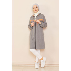 Veste Cardigan style décontracté (Vêtement moderne) - Couleur anthracite