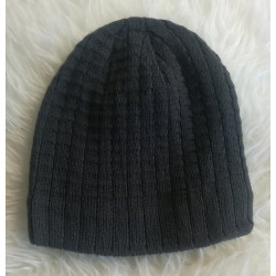 Bonnet d'hiver gris foncé