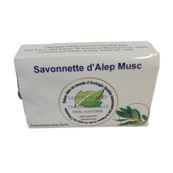 Savon d'Alep au musc Tahara 100% naturel