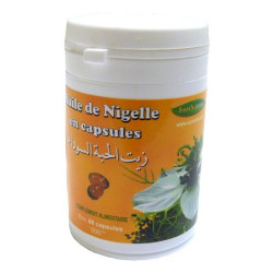 Huile de Nigelle en capsules - Complément alimentaire (pot de 60 gélules de 500 Mg)