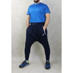 Pantalon jogging Seroual molletonné pour homme poches zip blanches - Seroual de Marque...