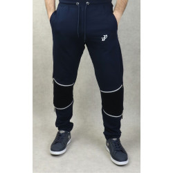 Pants Jogging light knees zipped for man-Brand Best Ummah-Color Marine blue