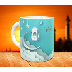 Mug style ambiance orientale et Ramadan - Tasse avec un message personnalisé