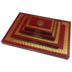 Pack de 3 Coran rouges dorés spécial mosquées