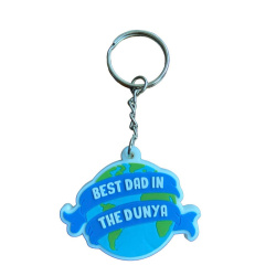 Flexible plastic key "Best dad in the Dunya" (Best papa in the world) أفضل أب في الدنيا