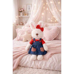 Peluche/Doudou Lapin Ikram (Famille Arnoube)