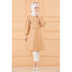 Tunique casual pour femme (Boutique en ligne Vêtement Hijab - Mode Musulmane) - Couleur...