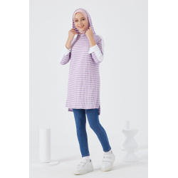 Modern and casual style for women-lilac-coloured fabrics