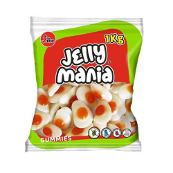 Bonbon Confiseries hallal - Oeuf au plat lisses (Sachet de 1 Kg) - Jelly Mania