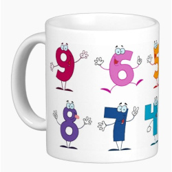 Mug pour enfants : Mes drôles de chiffres tout en couleurs (Je découvre les chiffres de...