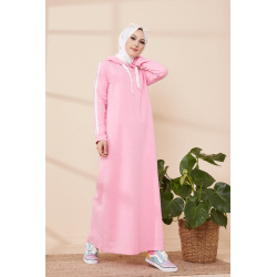 Robe avec capuche style moderne et sport (Vêtement adapté pour femme voilée) - Couleur...