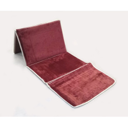 Tapis de prière pliable ultra confortable avec adossoir intégré (dossier - chaise -...