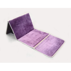 Tapis de prière pliable ultra confortable avec adossoir intégré (dossier - chaise -...