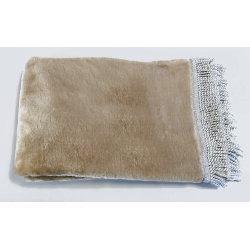Tapis de prière adulte ultra-doux - Couleur Beige unie Sans motifs