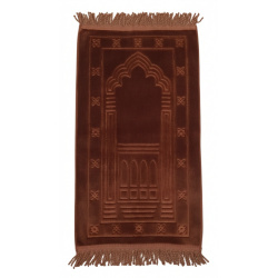 Tapis bébé enfant musulman couleur unie avec motifs (Plusieurs couleurs disponibles)