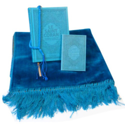 Pack cadeau Bleu : Le Saint Coran + La Citadelle du musulman (français / arabe /...