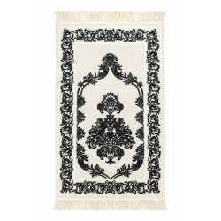 Tapis blanc doré de qualité supérieure