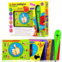The Smart Pen: Play and learn with over 100 bilingual illustrated cards (French / Arabic)