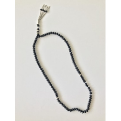 Chapelet 99 grains en cristal de luxe noir