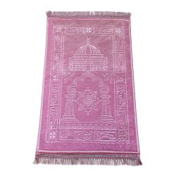 Thick and ultra-soft luxury carpets-Large size (80 x 120 cm) with patterns-Color pink