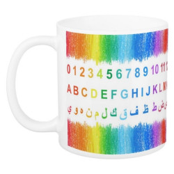 Mug multicolore éducatif pour enfants : Apprentissage des nombres (compter de 0 à 20),...